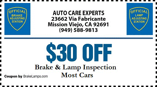 Brake and Lamp Inspection Mission Viejo